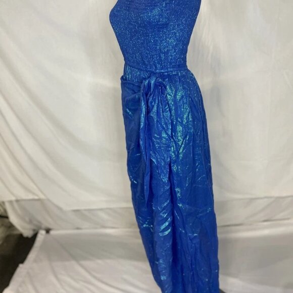 NEW SUNDRESS Women's Zuri One-Shoulder Dress – Calvi Ocean Blue – Size M/L – NWT - Picture 2 of 16